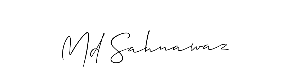 Allison_Script is a professional signature style that is perfect for those who want to add a touch of class to their signature. It is also a great choice for those who want to make their signature more unique. Get Md Sahnawaz name to fancy signature for free. Md Sahnawaz signature style 2 images and pictures png