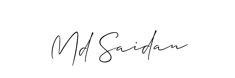 Once you've used our free online signature maker to create your best signature Allison_Script style, it's time to enjoy all of the benefits that Md Saidan name signing documents. Md Saidan signature style 2 images and pictures png