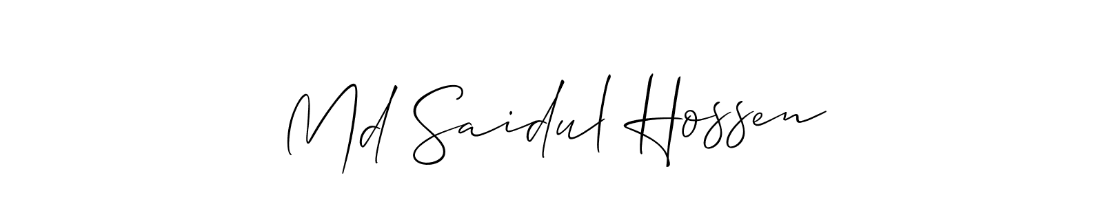 Here are the top 10 professional signature styles for the name Md Saidul Hossen. These are the best autograph styles you can use for your name. Md Saidul Hossen signature style 2 images and pictures png