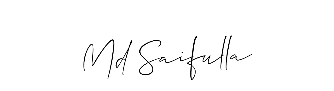 Make a beautiful signature design for name Md Saifulla. Use this online signature maker to create a handwritten signature for free. Md Saifulla signature style 2 images and pictures png