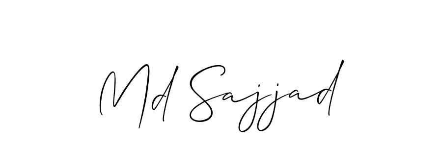 Best and Professional Signature Style for Md Sajjad. Allison_Script Best Signature Style Collection. Md Sajjad signature style 2 images and pictures png