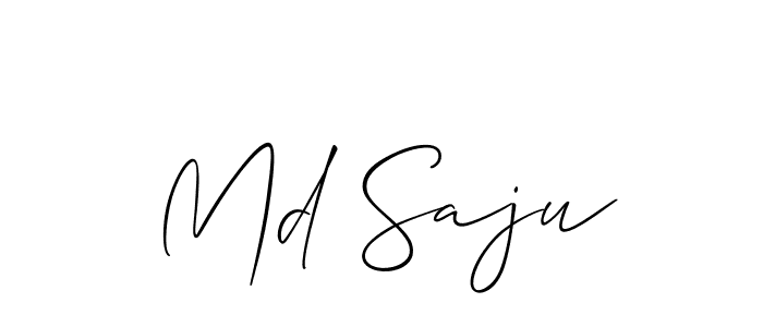It looks lik you need a new signature style for name Md Saju. Design unique handwritten (Allison_Script) signature with our free signature maker in just a few clicks. Md Saju signature style 2 images and pictures png