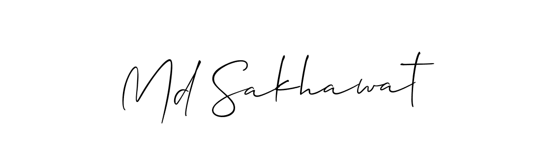 Md Sakhawat stylish signature style. Best Handwritten Sign (Allison_Script) for my name. Handwritten Signature Collection Ideas for my name Md Sakhawat. Md Sakhawat signature style 2 images and pictures png