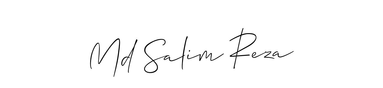 Make a beautiful signature design for name Md Salim Reza. With this signature (Allison_Script) style, you can create a handwritten signature for free. Md Salim Reza signature style 2 images and pictures png