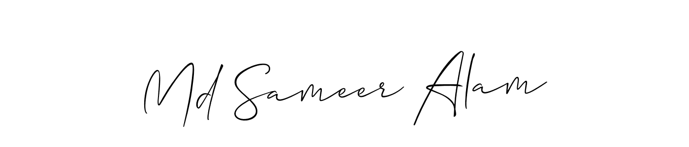 How to make Md Sameer Alam signature? Allison_Script is a professional autograph style. Create handwritten signature for Md Sameer Alam name. Md Sameer Alam signature style 2 images and pictures png