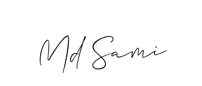 You should practise on your own different ways (Allison_Script) to write your name (Md Sami) in signature. don't let someone else do it for you. Md Sami signature style 2 images and pictures png