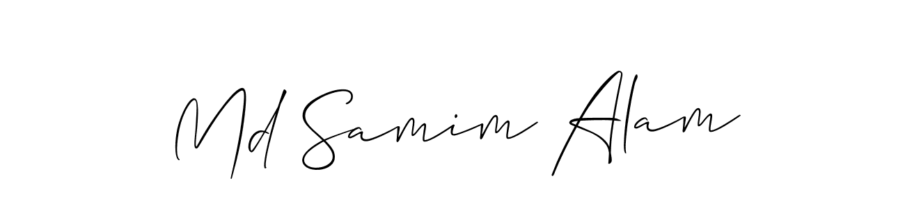 Also we have Md Samim Alam name is the best signature style. Create professional handwritten signature collection using Allison_Script autograph style. Md Samim Alam signature style 2 images and pictures png