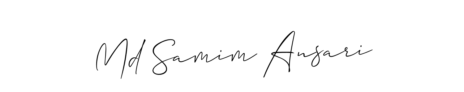 How to Draw Md Samim Ansari signature style? Allison_Script is a latest design signature styles for name Md Samim Ansari. Md Samim Ansari signature style 2 images and pictures png