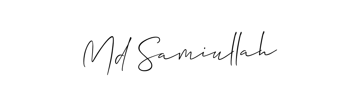 This is the best signature style for the Md Samiullah name. Also you like these signature font (Allison_Script). Mix name signature. Md Samiullah signature style 2 images and pictures png