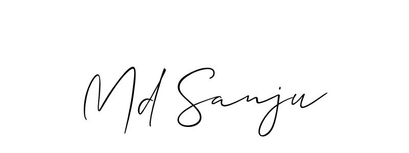 Design your own signature with our free online signature maker. With this signature software, you can create a handwritten (Allison_Script) signature for name Md Sanju. Md Sanju signature style 2 images and pictures png