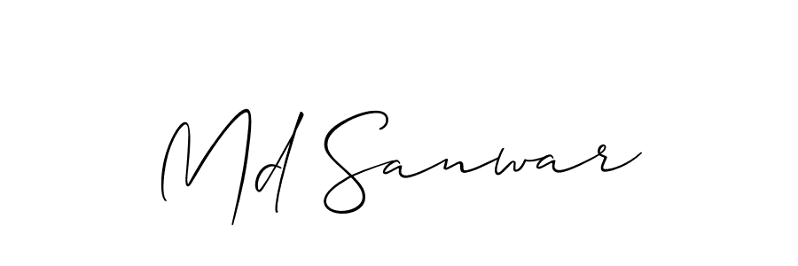 Make a beautiful signature design for name Md Sanwar. Use this online signature maker to create a handwritten signature for free. Md Sanwar signature style 2 images and pictures png