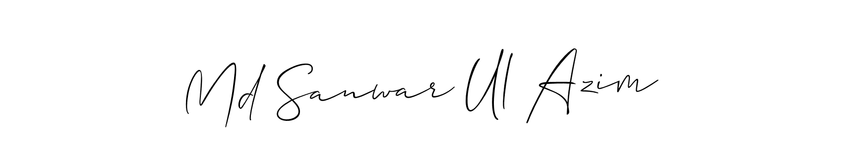 Make a beautiful signature design for name Md Sanwar Ul Azim. Use this online signature maker to create a handwritten signature for free. Md Sanwar Ul Azim signature style 2 images and pictures png