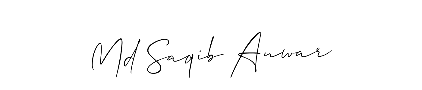 Best and Professional Signature Style for Md Saqib Anwar. Allison_Script Best Signature Style Collection. Md Saqib Anwar signature style 2 images and pictures png