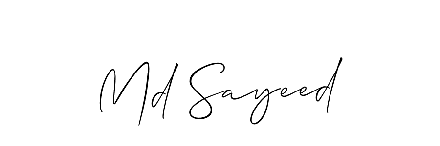 Best and Professional Signature Style for Md Sayeed. Allison_Script Best Signature Style Collection. Md Sayeed signature style 2 images and pictures png