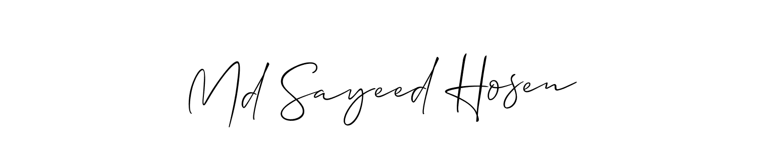 Here are the top 10 professional signature styles for the name Md Sayeed Hosen. These are the best autograph styles you can use for your name. Md Sayeed Hosen signature style 2 images and pictures png