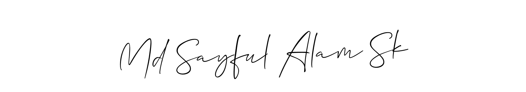 Make a beautiful signature design for name Md Sayful Alam Sk. Use this online signature maker to create a handwritten signature for free. Md Sayful Alam Sk signature style 2 images and pictures png