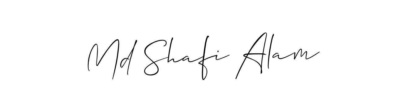 Use a signature maker to create a handwritten signature online. With this signature software, you can design (Allison_Script) your own signature for name Md Shafi Alam. Md Shafi Alam signature style 2 images and pictures png