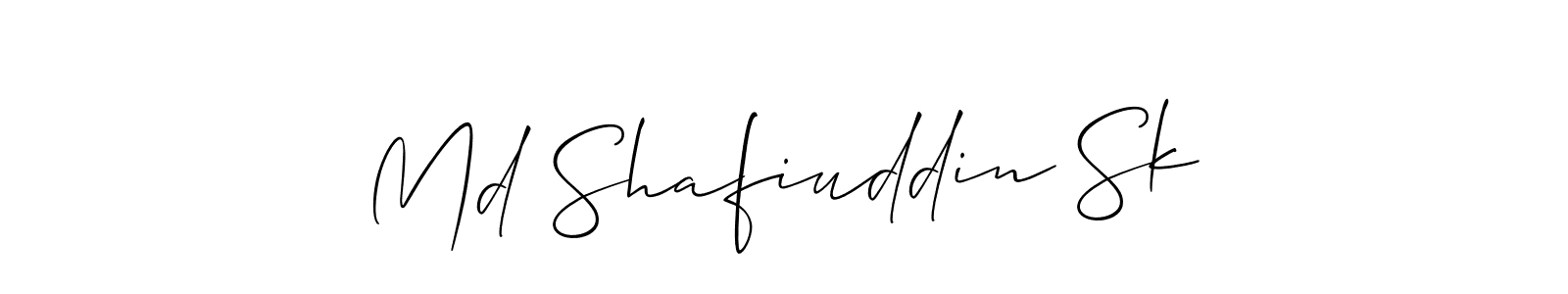 How to make Md Shafiuddin Sk name signature. Use Allison_Script style for creating short signs online. This is the latest handwritten sign. Md Shafiuddin Sk signature style 2 images and pictures png