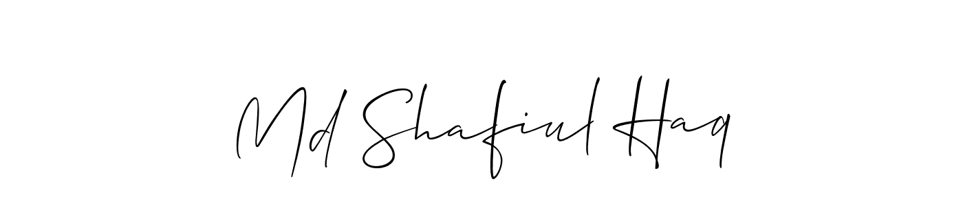 Create a beautiful signature design for name Md Shafiul Haq. With this signature (Allison_Script) fonts, you can make a handwritten signature for free. Md Shafiul Haq signature style 2 images and pictures png