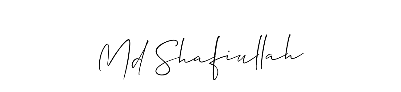 Make a beautiful signature design for name Md Shafiullah. With this signature (Allison_Script) style, you can create a handwritten signature for free. Md Shafiullah signature style 2 images and pictures png