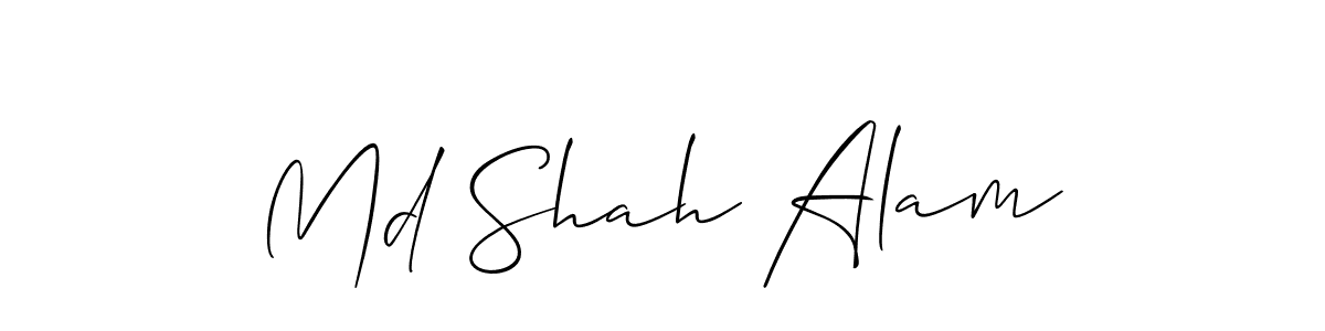 How to make Md Shah Alam signature? Allison_Script is a professional autograph style. Create handwritten signature for Md Shah Alam name. Md Shah Alam signature style 2 images and pictures png