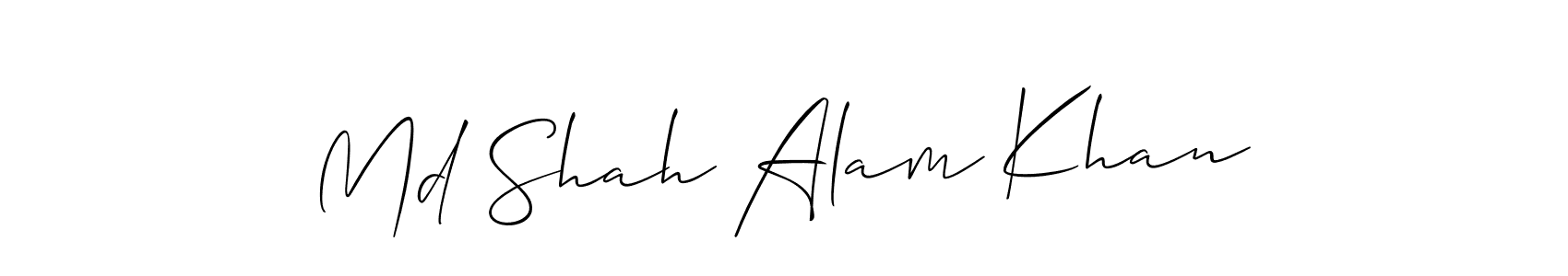 Md Shah Alam Khan stylish signature style. Best Handwritten Sign (Allison_Script) for my name. Handwritten Signature Collection Ideas for my name Md Shah Alam Khan. Md Shah Alam Khan signature style 2 images and pictures png