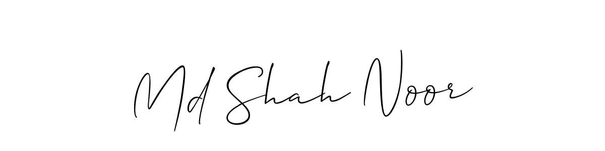 How to make Md Shah Noor signature? Allison_Script is a professional autograph style. Create handwritten signature for Md Shah Noor name. Md Shah Noor signature style 2 images and pictures png