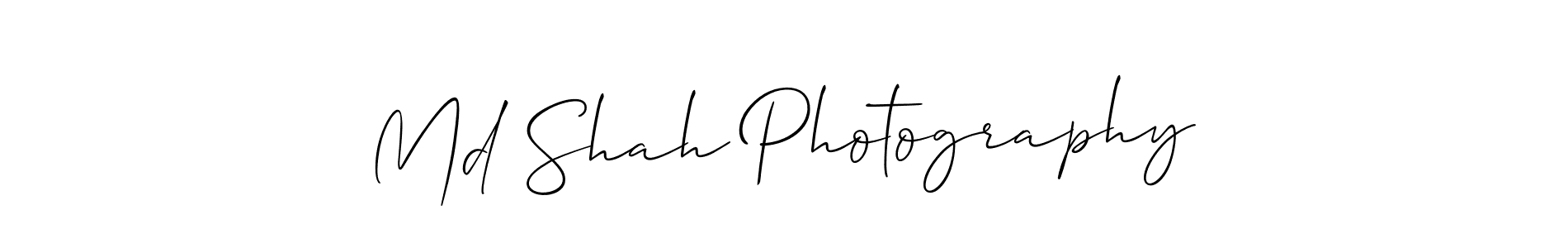 Create a beautiful signature design for name Md Shah Photography. With this signature (Allison_Script) fonts, you can make a handwritten signature for free. Md Shah Photography signature style 2 images and pictures png