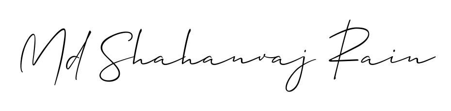 Get inspired by this graceful Allison_Script signature style for name Md Shahanvaj Rain. Smooth loops and balanced proportions for everyday use. Md Shahanvaj Rain signature style 2 images and pictures png