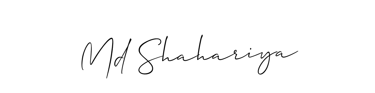 Best and Professional Signature Style for Md Shahariya. Allison_Script Best Signature Style Collection. Md Shahariya signature style 2 images and pictures png