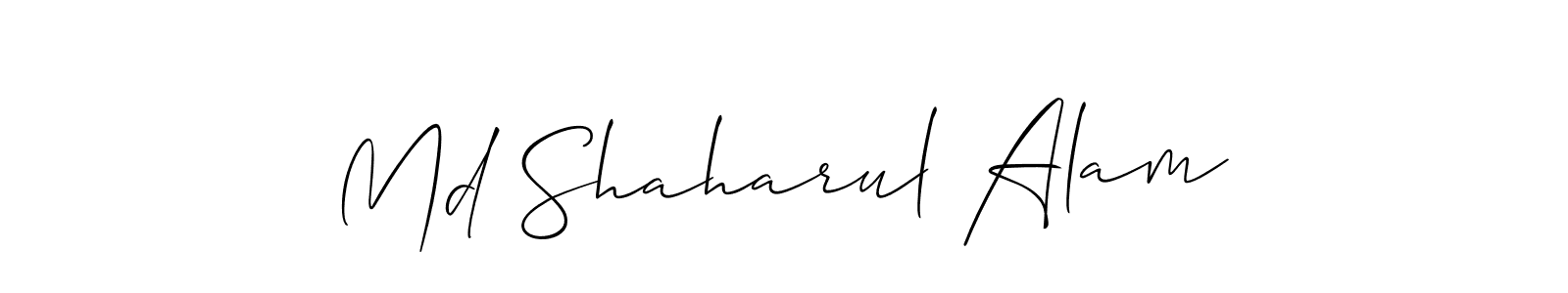 Design your own signature with our free online signature maker. With this signature software, you can create a handwritten (Allison_Script) signature for name Md Shaharul Alam. Md Shaharul Alam signature style 2 images and pictures png