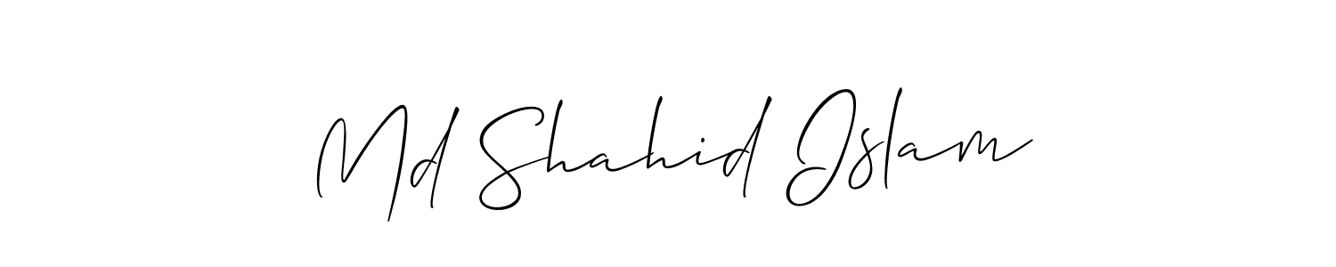 Check out images of Autograph of Md Shahid Islam name. Actor Md Shahid Islam Signature Style. Allison_Script is a professional sign style online. Md Shahid Islam signature style 2 images and pictures png