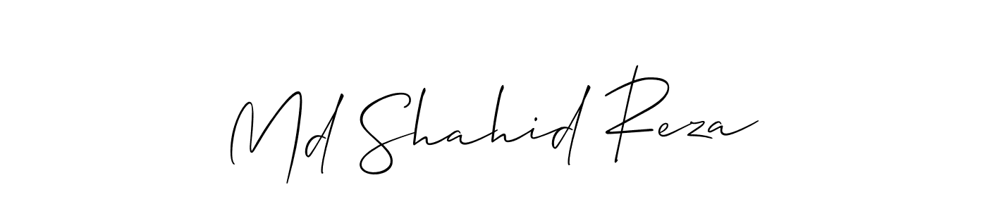 Create a beautiful signature design for name Md Shahid Reza. With this signature (Allison_Script) fonts, you can make a handwritten signature for free. Md Shahid Reza signature style 2 images and pictures png