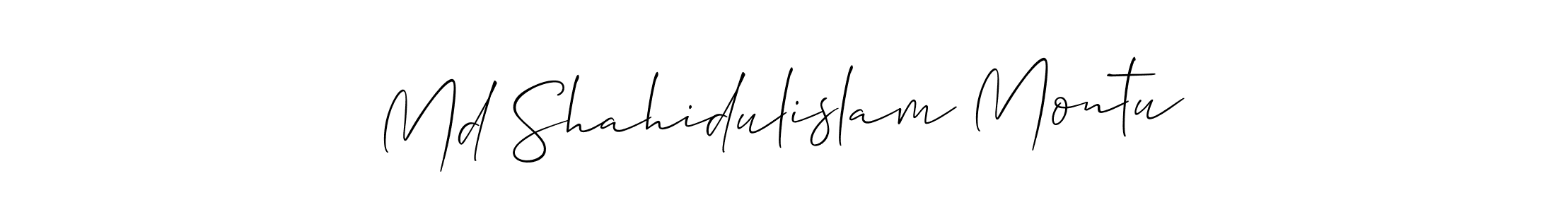 Make a beautiful signature design for name Md Shahidulislam Montu. Use this online signature maker to create a handwritten signature for free. Md Shahidulislam Montu signature style 2 images and pictures png