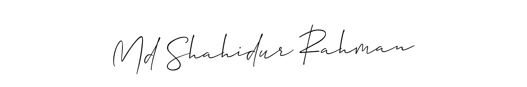 Use a signature maker to create a handwritten signature online. With this signature software, you can design (Allison_Script) your own signature for name Md Shahidur Rahman. Md Shahidur Rahman signature style 2 images and pictures png