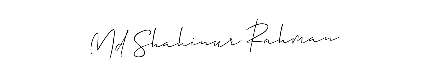 It looks lik you need a new signature style for name Md Shahinur Rahman. Design unique handwritten (Allison_Script) signature with our free signature maker in just a few clicks. Md Shahinur Rahman signature style 2 images and pictures png