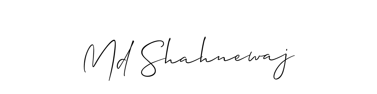 How to make Md Shahnewaj signature? Allison_Script is a professional autograph style. Create handwritten signature for Md Shahnewaj name. Md Shahnewaj signature style 2 images and pictures png