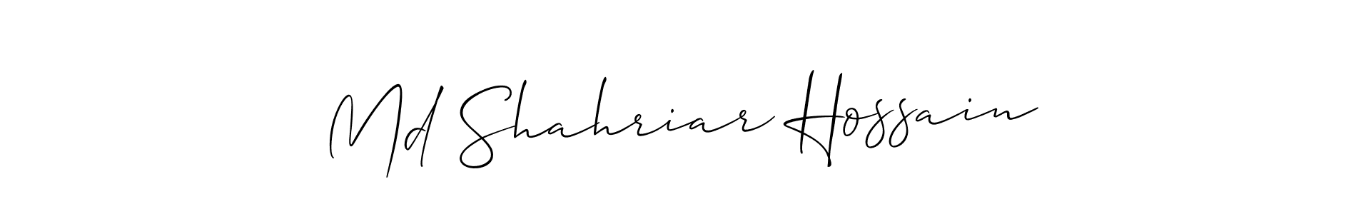 Md Shahriar Hossain stylish signature style. Best Handwritten Sign (Allison_Script) for my name. Handwritten Signature Collection Ideas for my name Md Shahriar Hossain. Md Shahriar Hossain signature style 2 images and pictures png