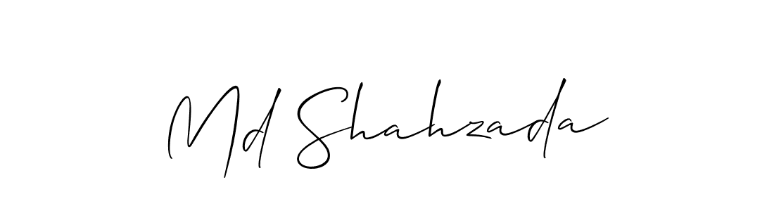 How to make Md Shahzada signature? Allison_Script is a professional autograph style. Create handwritten signature for Md Shahzada name. Md Shahzada signature style 2 images and pictures png