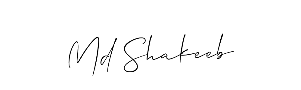 How to Draw Md Shakeeb signature style? Allison_Script is a latest design signature styles for name Md Shakeeb. Md Shakeeb signature style 2 images and pictures png