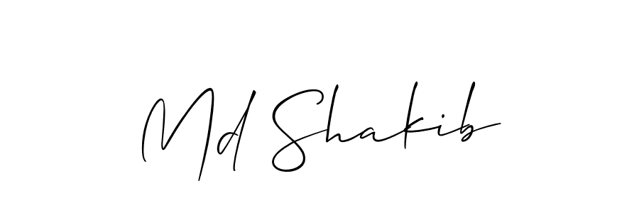 How to make Md Shakib name signature. Use Allison_Script style for creating short signs online. This is the latest handwritten sign. Md Shakib signature style 2 images and pictures png