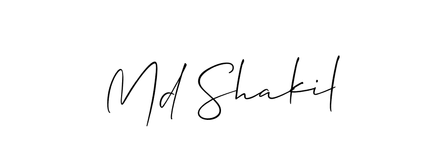 Allison_Script is a professional signature style that is perfect for those who want to add a touch of class to their signature. It is also a great choice for those who want to make their signature more unique. Get Md Shakil name to fancy signature for free. Md Shakil signature style 2 images and pictures png