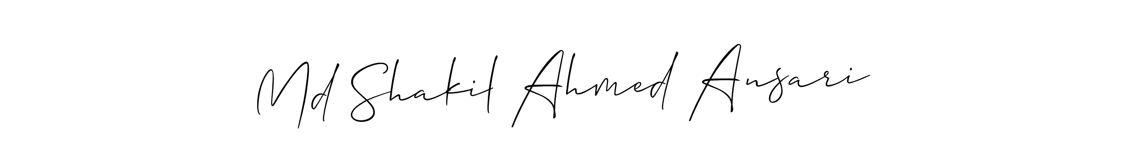 Also we have Md Shakil Ahmed Ansari name is the best signature style. Create professional handwritten signature collection using Allison_Script autograph style. Md Shakil Ahmed Ansari signature style 2 images and pictures png