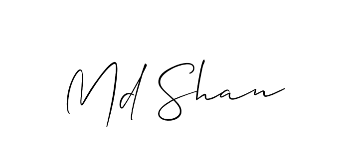 Md Shan stylish signature style. Best Handwritten Sign (Allison_Script) for my name. Handwritten Signature Collection Ideas for my name Md Shan. Md Shan signature style 2 images and pictures png