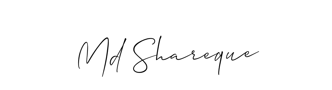 Allison_Script is a professional signature style that is perfect for those who want to add a touch of class to their signature. It is also a great choice for those who want to make their signature more unique. Get Md Shareque name to fancy signature for free. Md Shareque signature style 2 images and pictures png