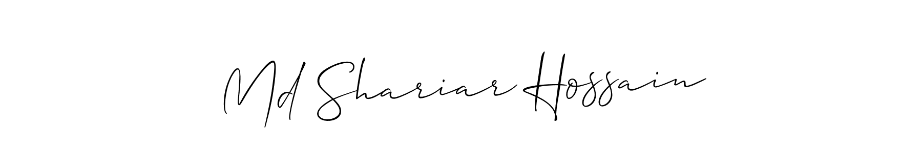 Also we have Md Shariar Hossain name is the best signature style. Create professional handwritten signature collection using Allison_Script autograph style. Md Shariar Hossain signature style 2 images and pictures png