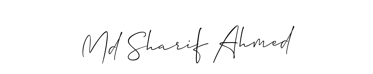 How to make Md Sharif Ahmed signature? Allison_Script is a professional autograph style. Create handwritten signature for Md Sharif Ahmed name. Md Sharif Ahmed signature style 2 images and pictures png