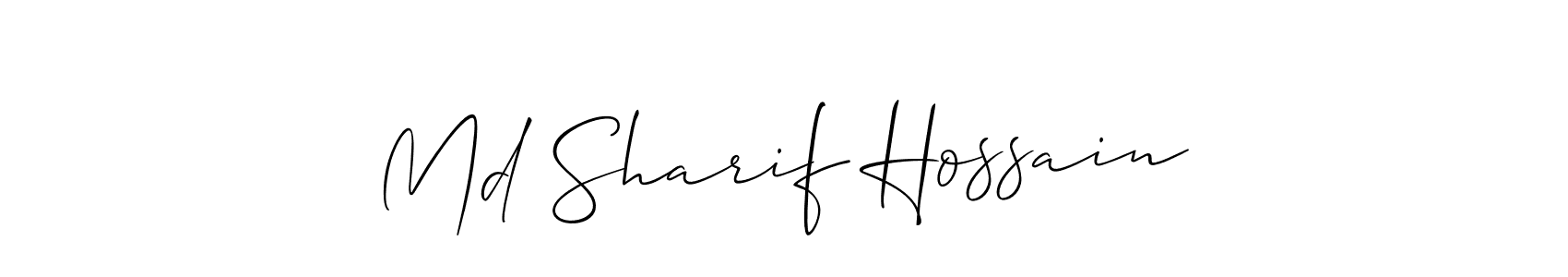 Design your own signature with our free online signature maker. With this signature software, you can create a handwritten (Allison_Script) signature for name Md Sharif Hossain. Md Sharif Hossain signature style 2 images and pictures png