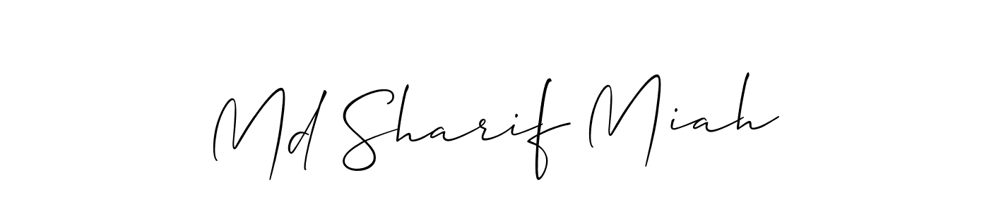 Also we have Md Sharif Miah name is the best signature style. Create professional handwritten signature collection using Allison_Script autograph style. Md Sharif Miah signature style 2 images and pictures png