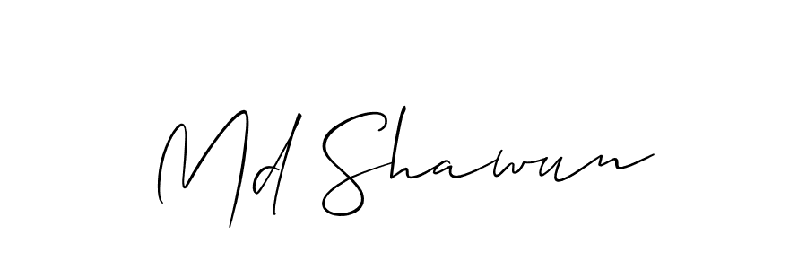 You should practise on your own different ways (Allison_Script) to write your name (Md Shawun) in signature. don't let someone else do it for you. Md Shawun signature style 2 images and pictures png